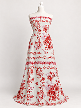  Italian Linen Ardea Poppi Red